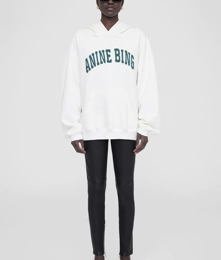 Anine Bing Ivory Harvey Sweatshirt nosix