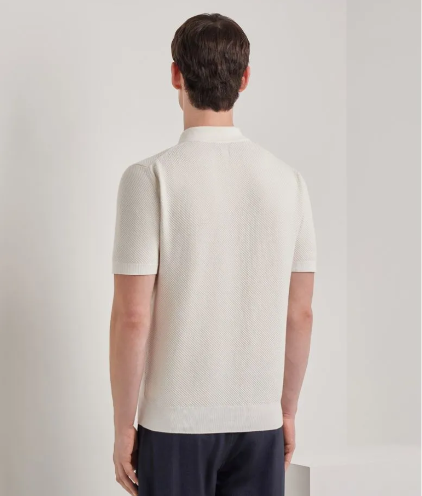 Canali Micro-Structured Polo Shirt