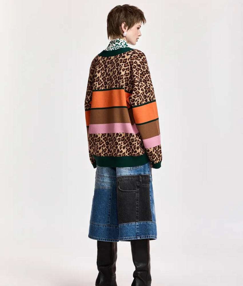 Essential Antwerp Kaudi Striped Knit Cardigan