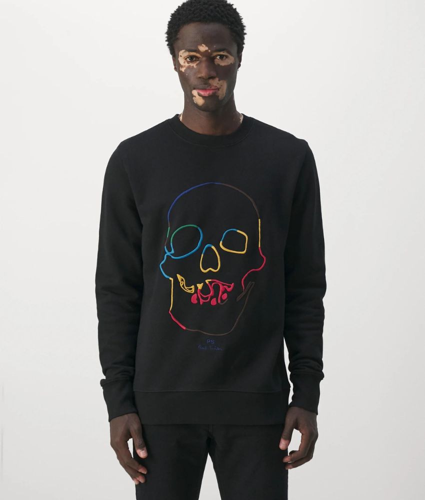 Paul Smith Linear Skull Sweatshirt – - Main Image