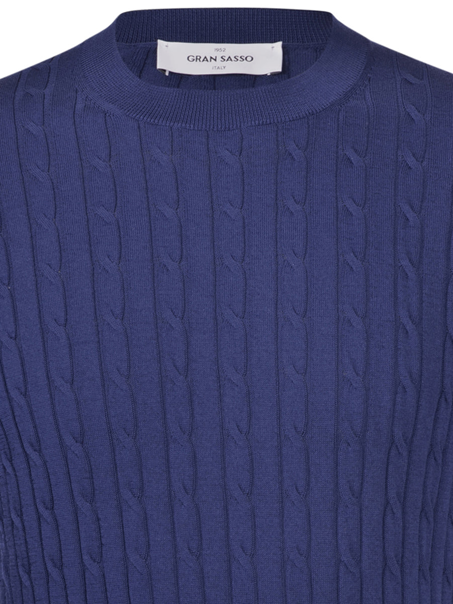 Gran Sasso Cable Knit T-Shirt