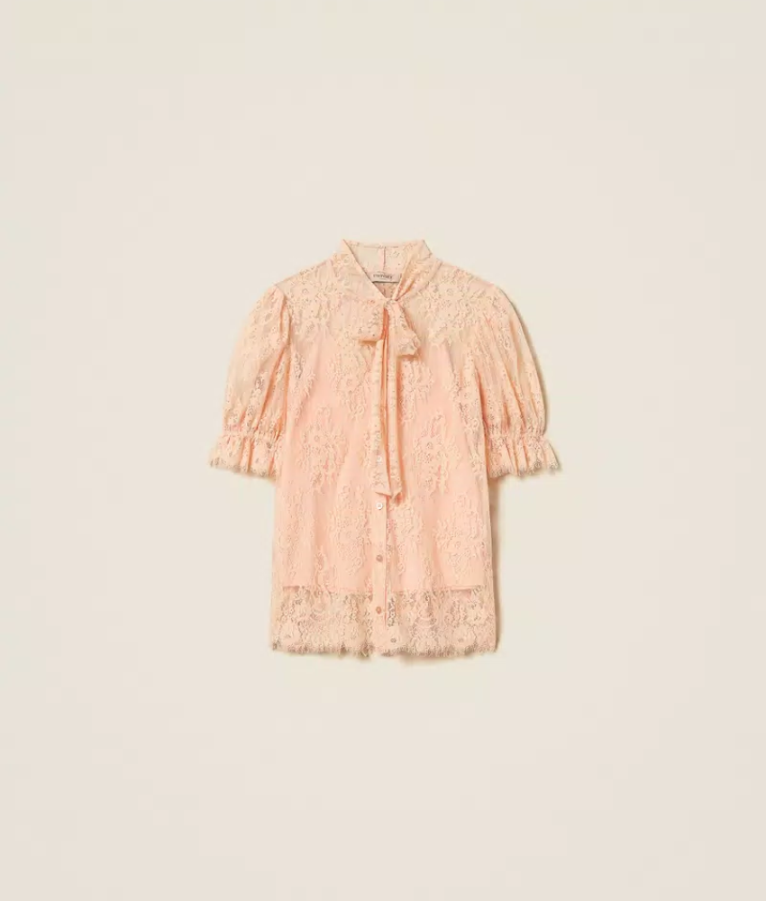 Twinset Lace Bow Shirt
