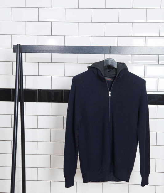 Gran Sasso Hood Knit Jacket