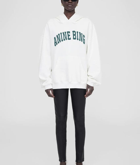 Anine Bing Ivory Harvey Sweatshirt