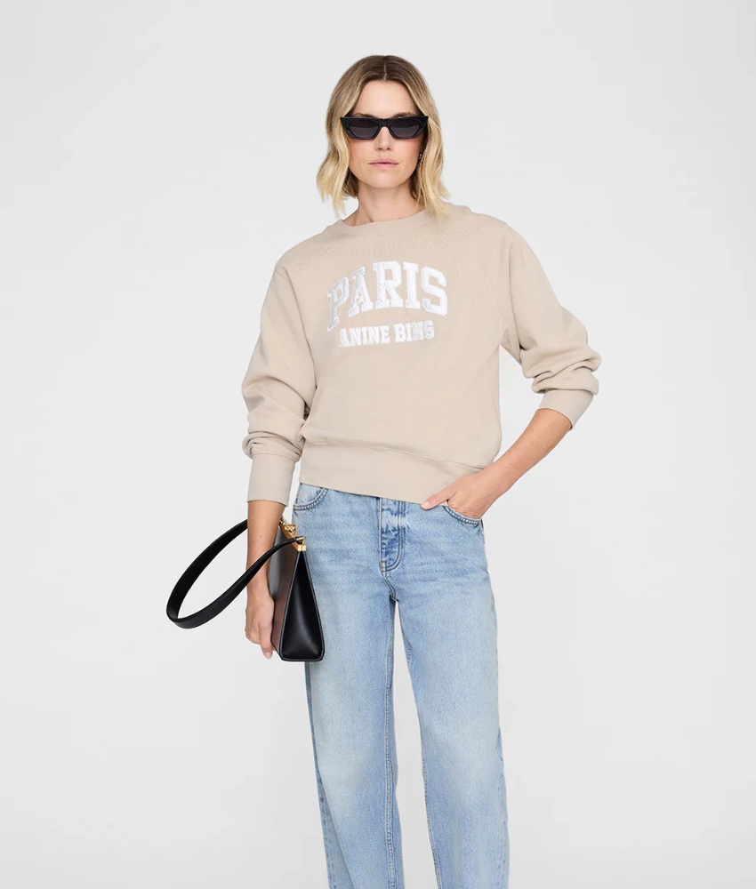 Anine Bing Harry Shrunken Sweatshirt