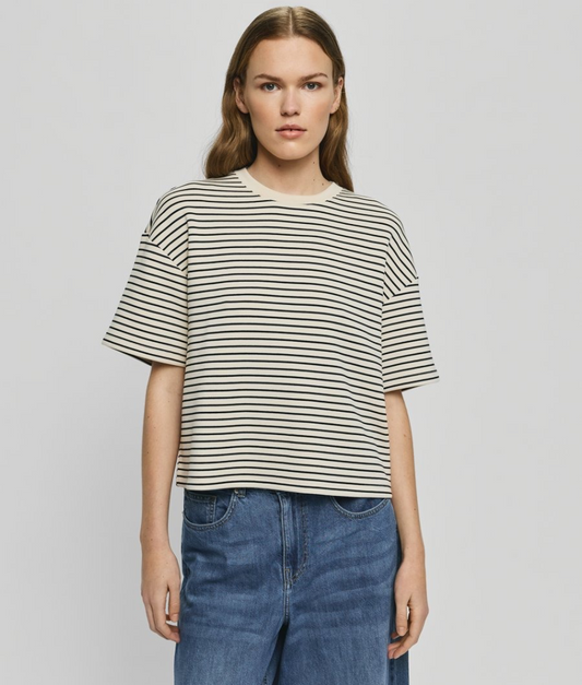 MSCH Nilda SS Sweatshirt Oatmeal/Black