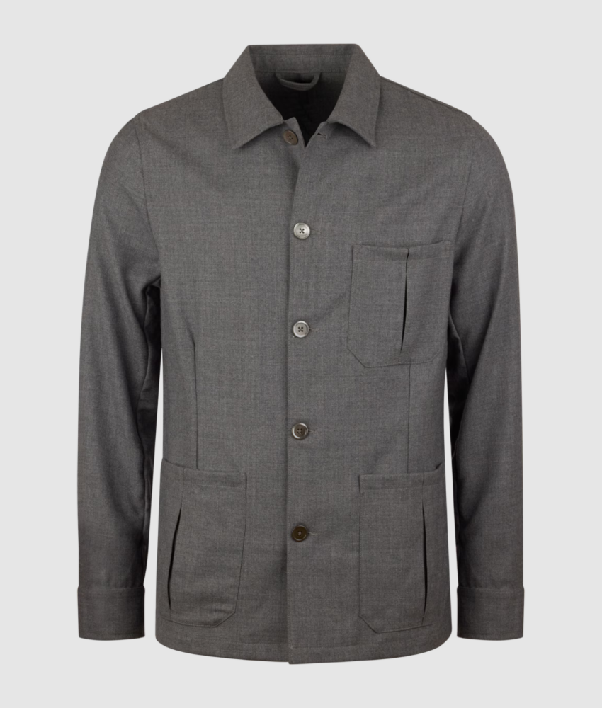 Stenstroms Shacket Buttoned Wool