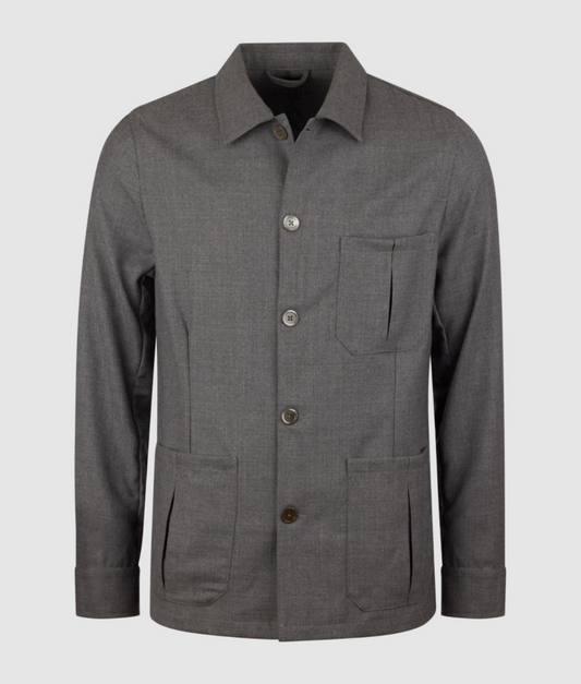 Stenstroms Shacket Buttoned Wool