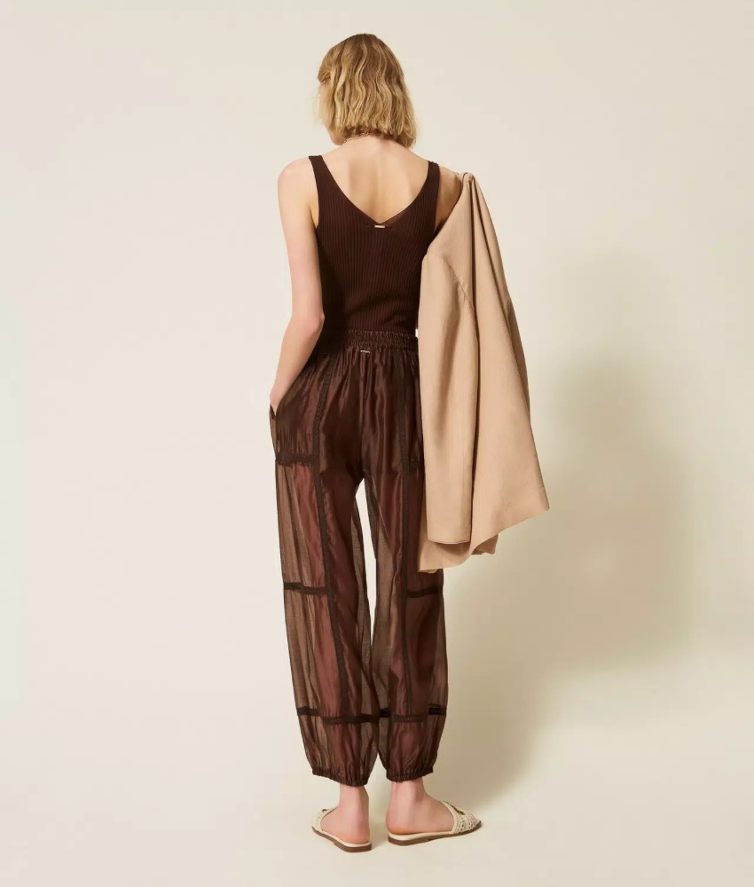 Twinset Voile & Lace Jogger