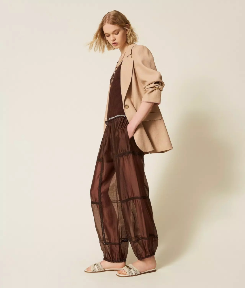 Twinset Voile & Lace Jogger