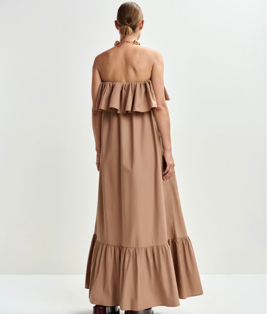 Essentiel Antwerp Joyce Belted Ruffle Dress