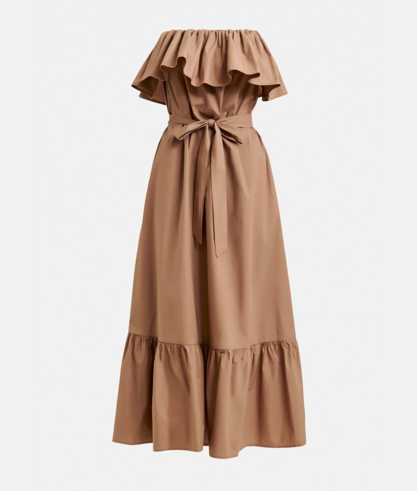Essentiel Antwerp Joyce Belted Ruffle Dress