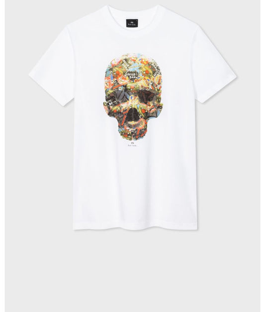 Paul Smith Skull Sticker T-Shirt