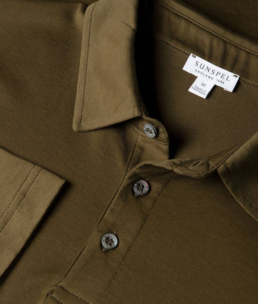 Sunspel LS Jersey Polo