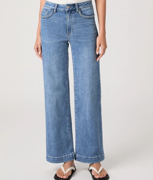 Paige Anessa 31 Inch Wide Leg Jean