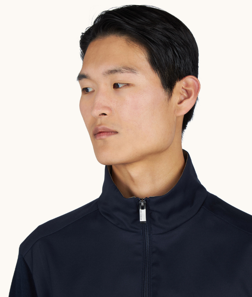 Paul & Shark Hybrid Blouson in Wool & Silk