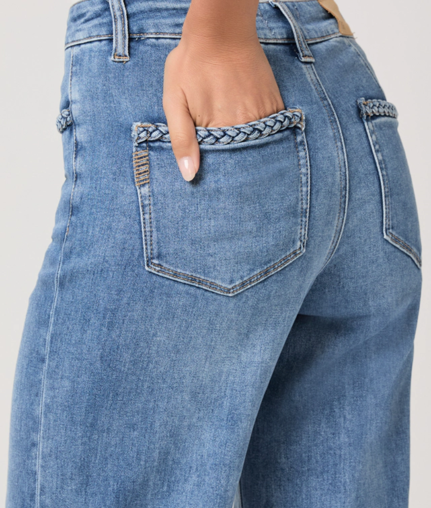 Paige Anessa 31 Inch Wide Leg Jean