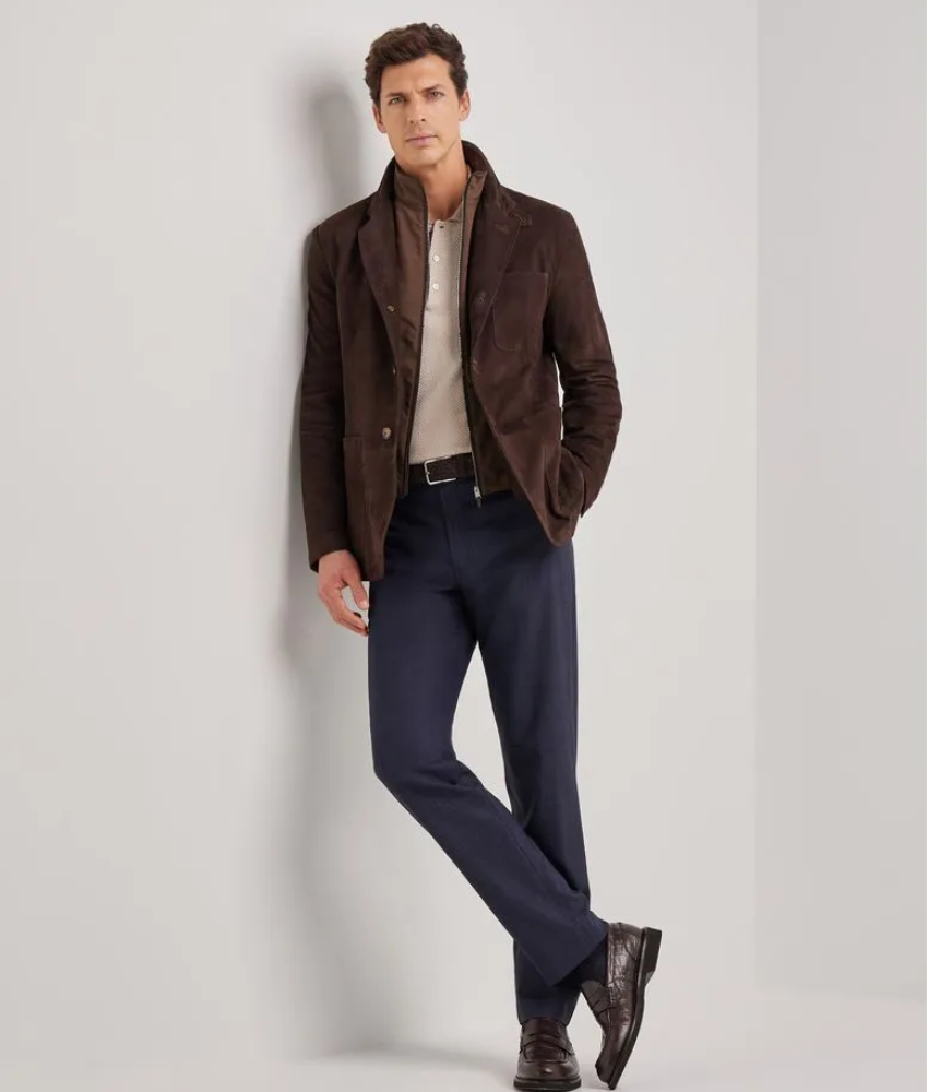 Canali Micro-structured Polo Shirt