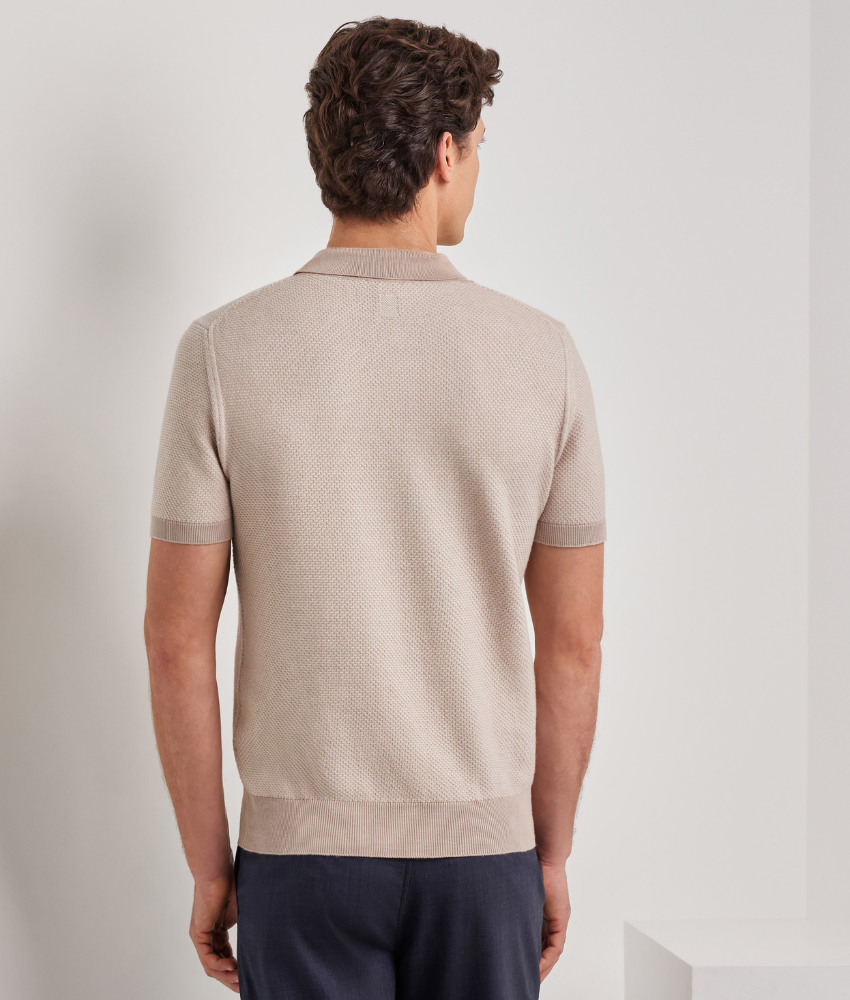 Canali Micro-structured Polo Shirt