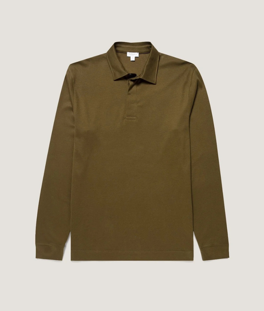 Sunspel Heavyweight L/S Rugby Polo