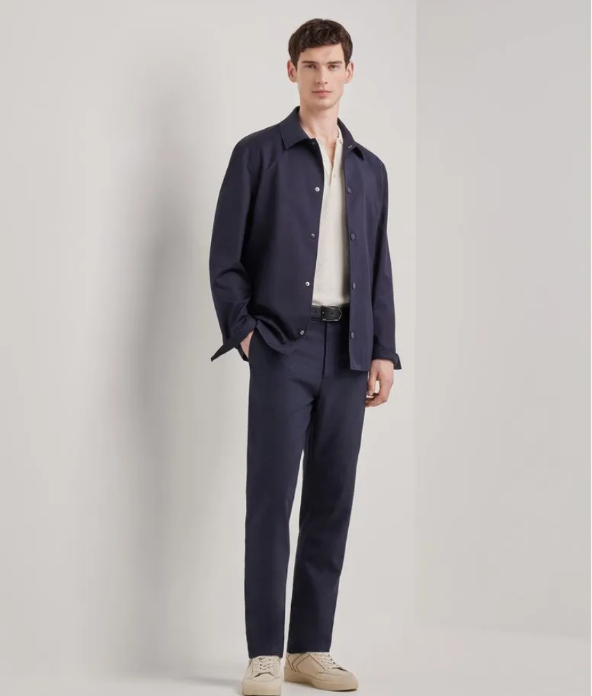 Canali Micro-Structured Polo Shirt