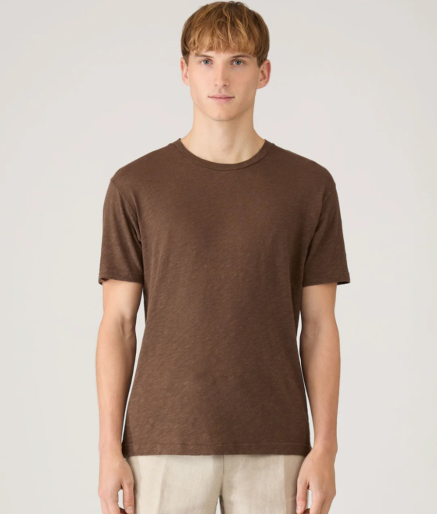Sunspel Cotton Linen T-Shirt