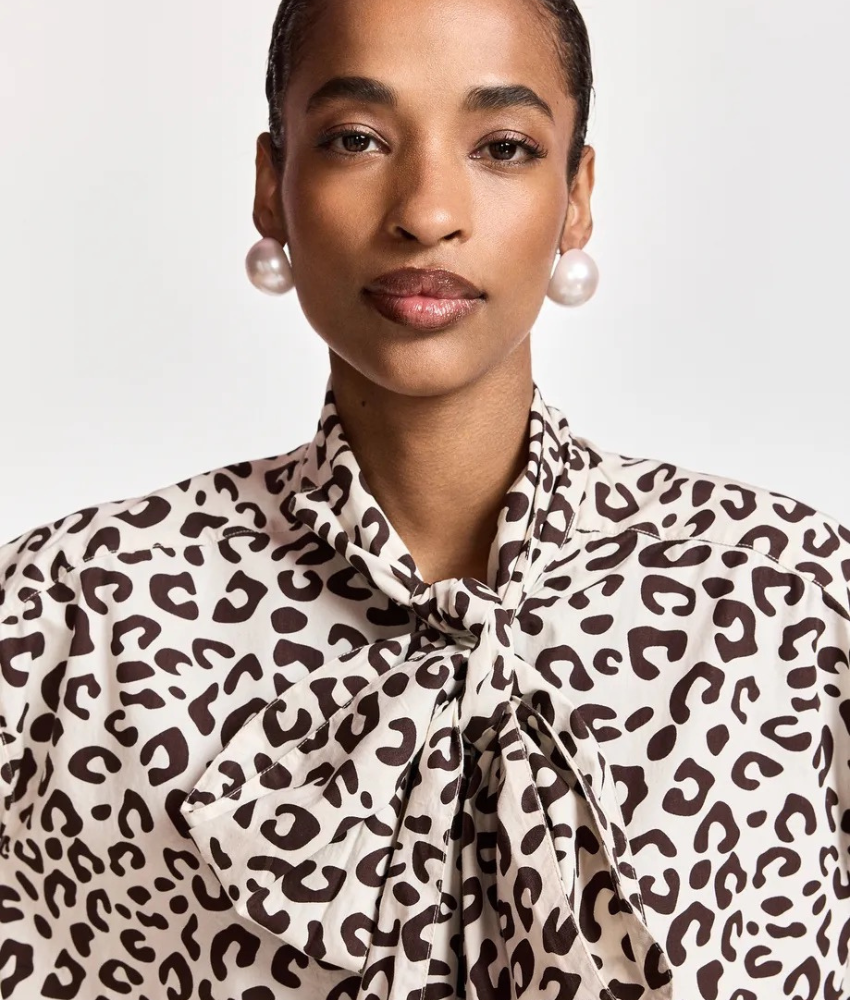 Essential Antwerp Khaleesi Pussy Bow Tie Shirt
