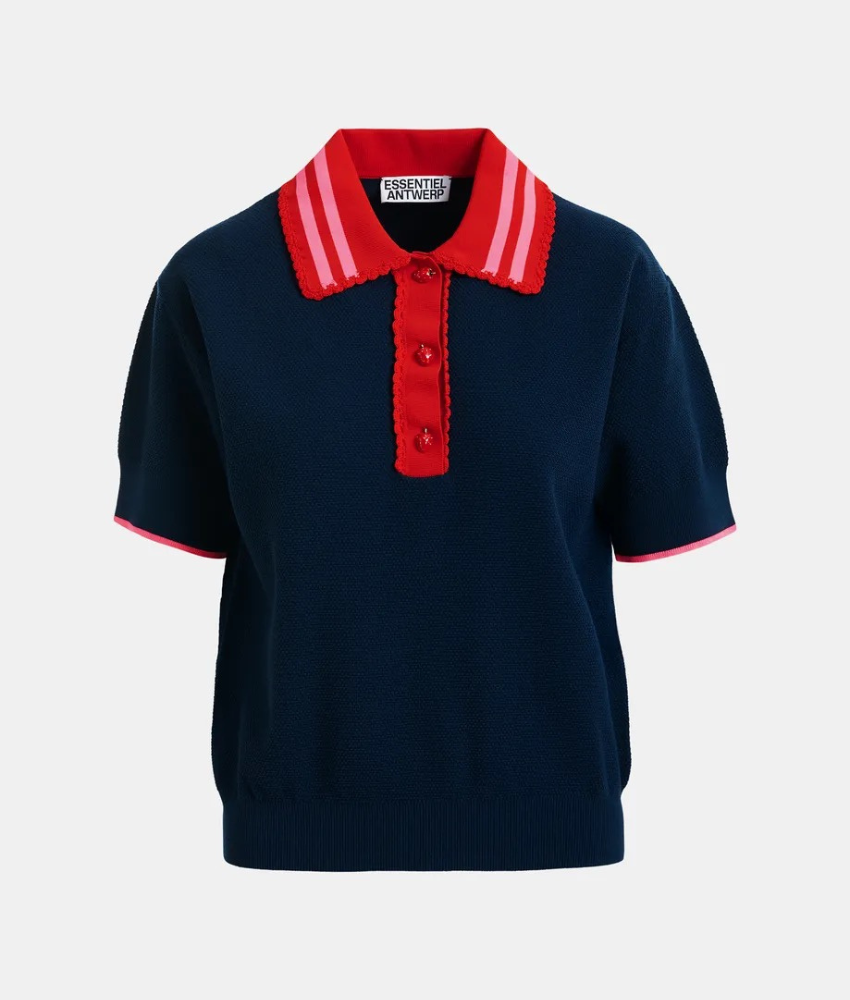 Essential Antwerp Kontrast Knit Polo