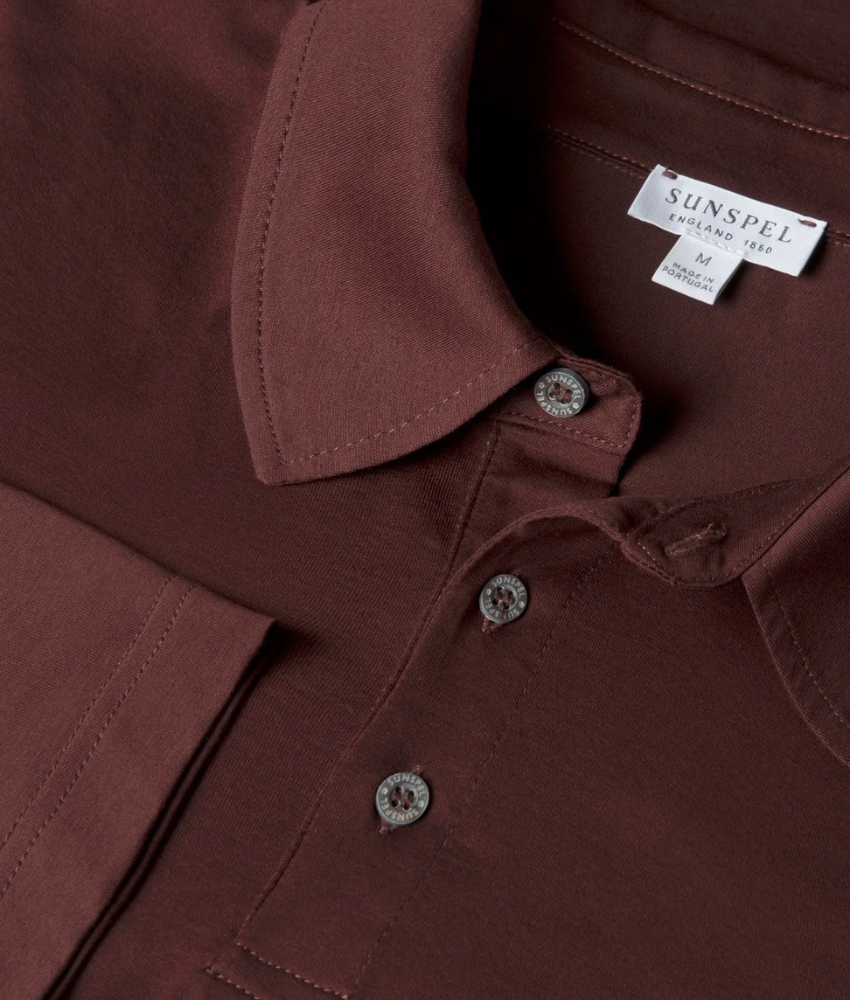 Sunspel LS Jersey Polo