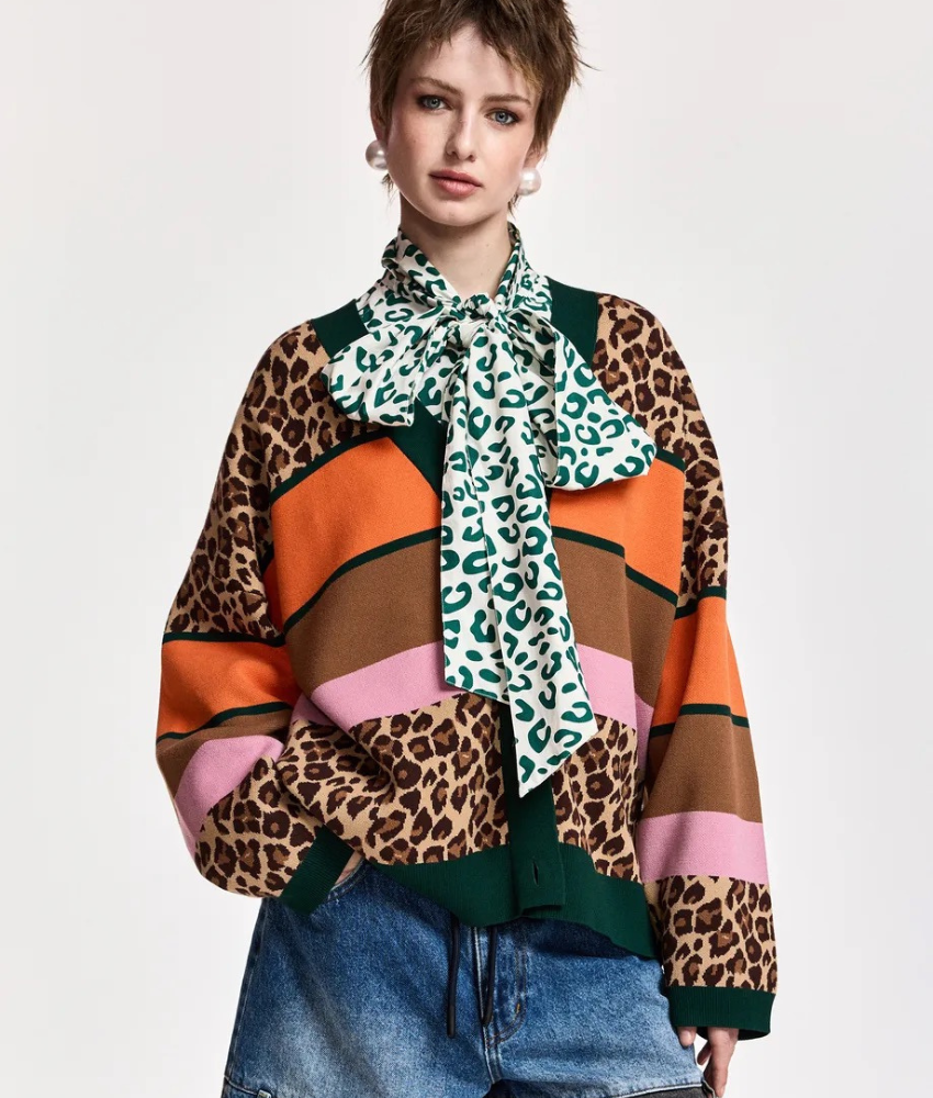 Essential Antwerp Kaudi Striped Knit Cardigan