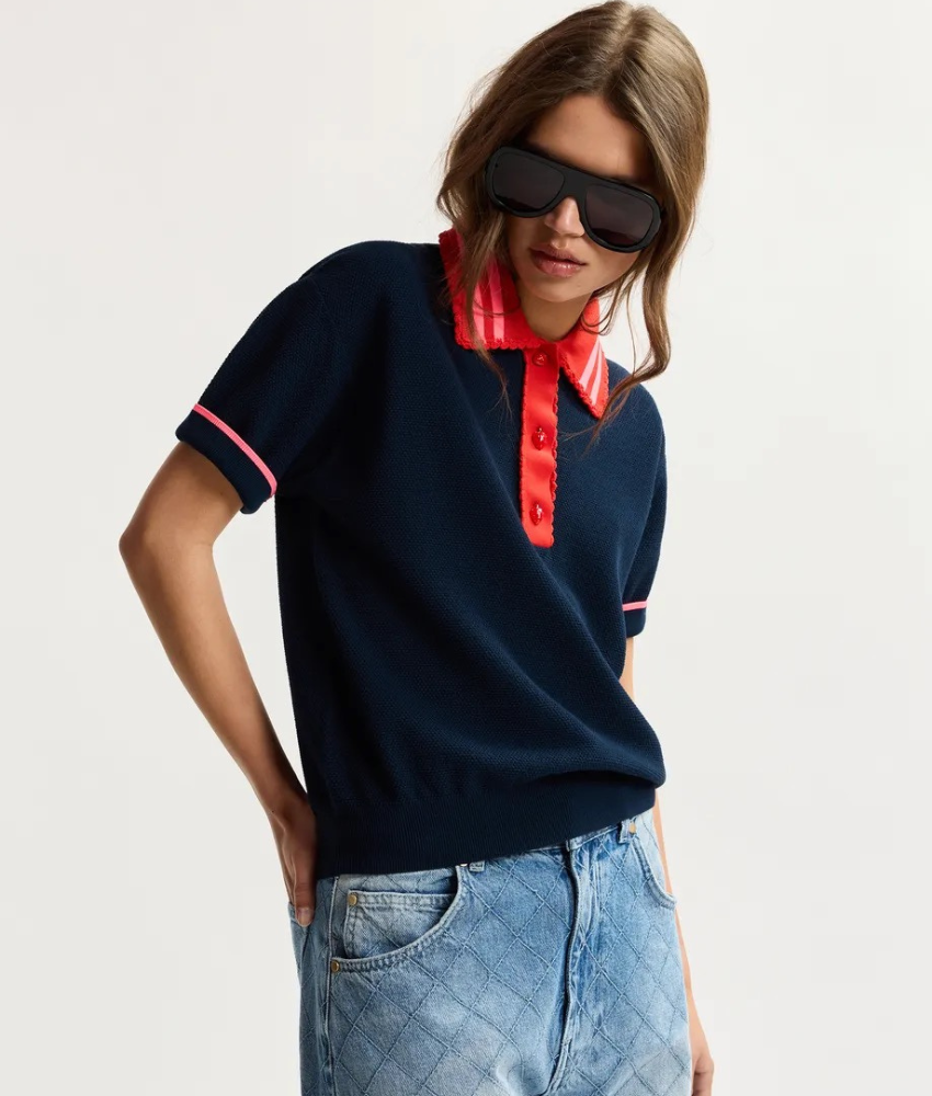 Essential Antwerp Kontrast Knit Polo