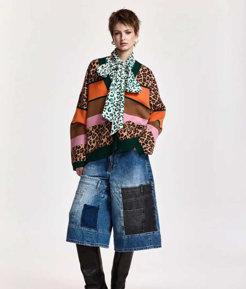 Essential Antwerp Kaudi Striped Knit Cardigan