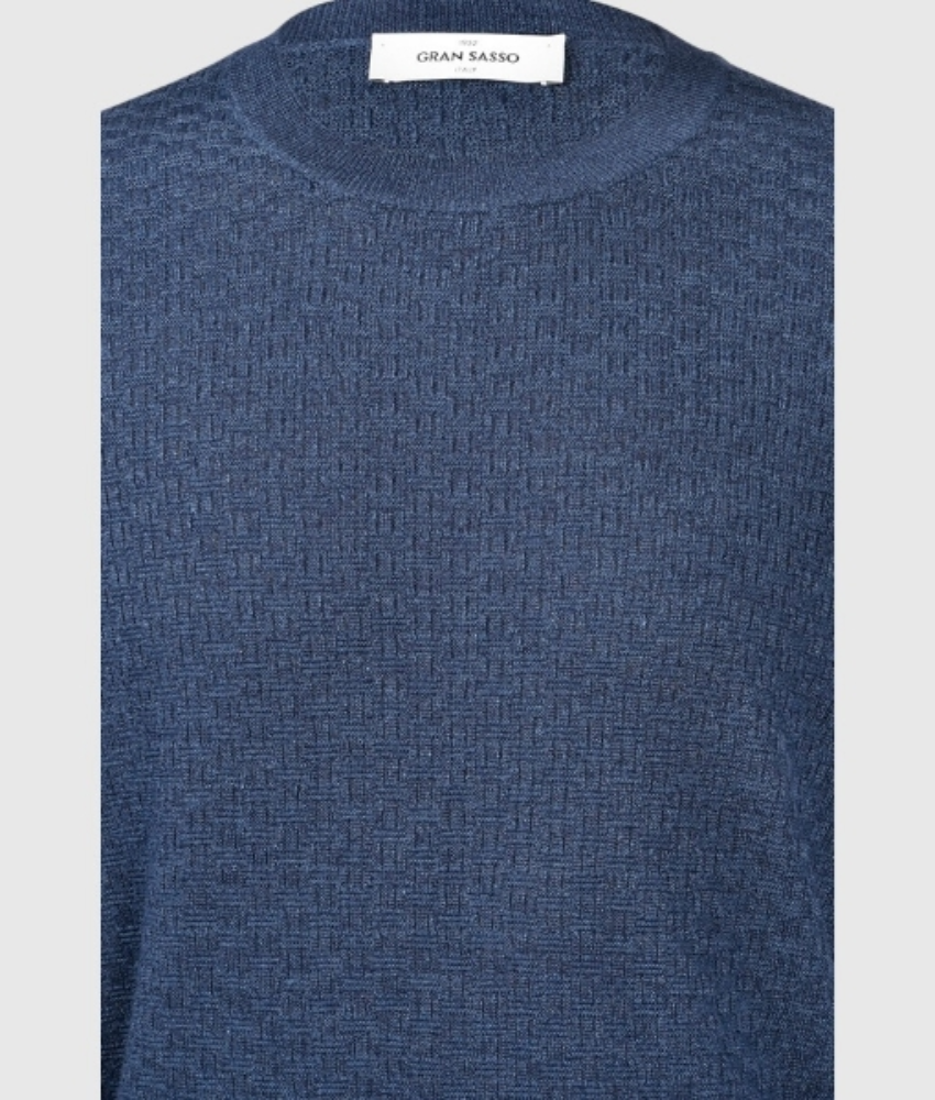 Gran Sasso Brickwork Knit T-Shirt