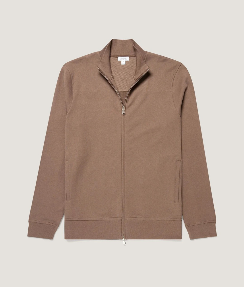 Sunspel Supima Zip Sweatshirt