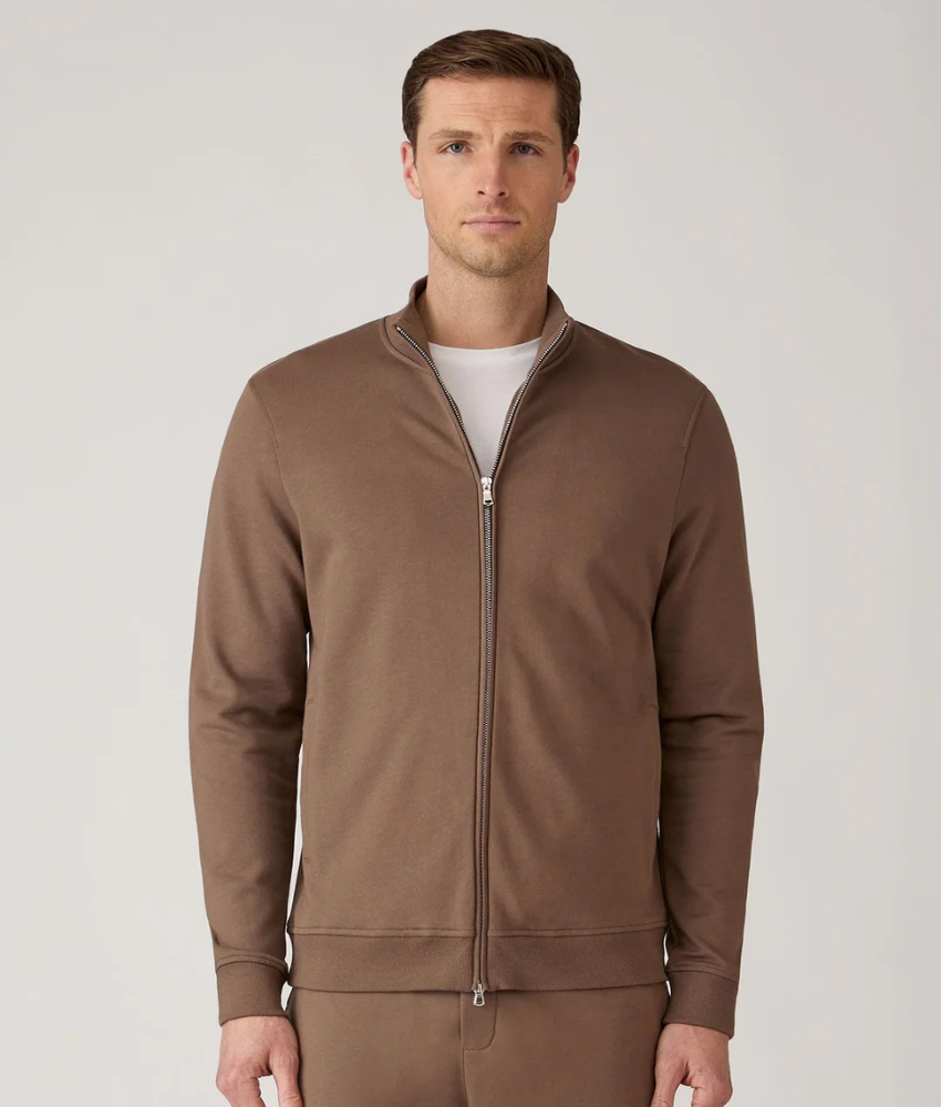 Sunspel Supima Zip Sweatshirt