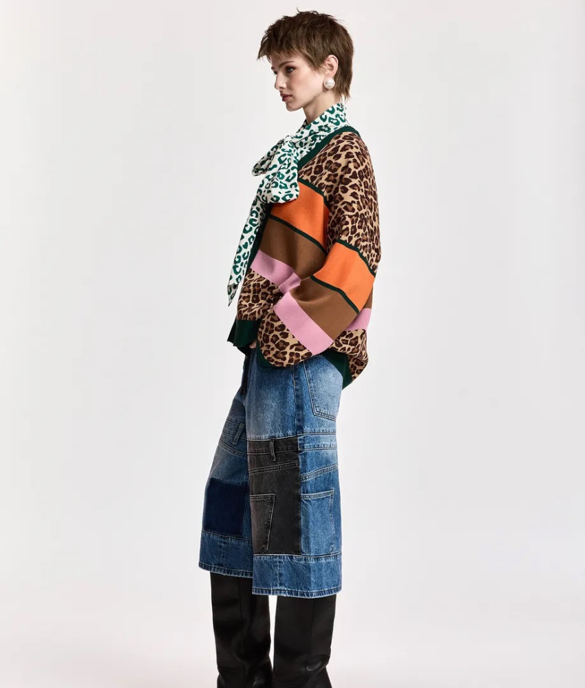 Essential Antwerp Kaudi Striped Knit Cardigan