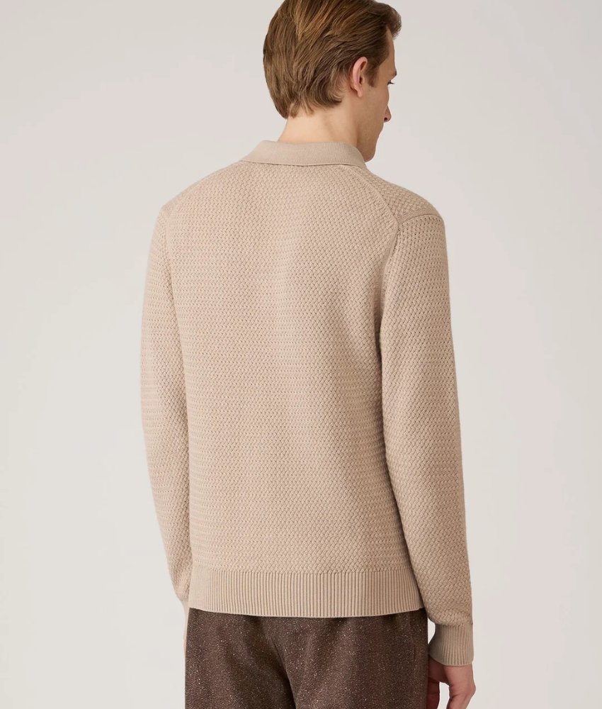 Sunspel Basketweave Stitch Polo
