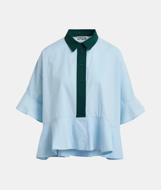 Essential Antwerp Kaylee Peplum Ruffle Shirt