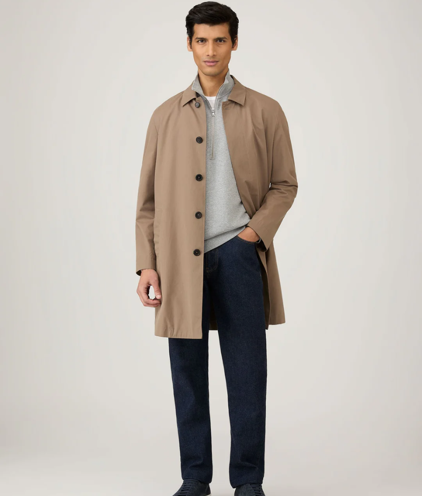 Sunspel Loopback Half Zip Sweatshirt