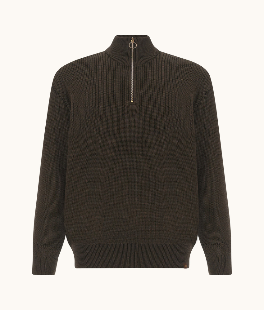Paul & Shark Tech Wool Half-Zip Sweater
