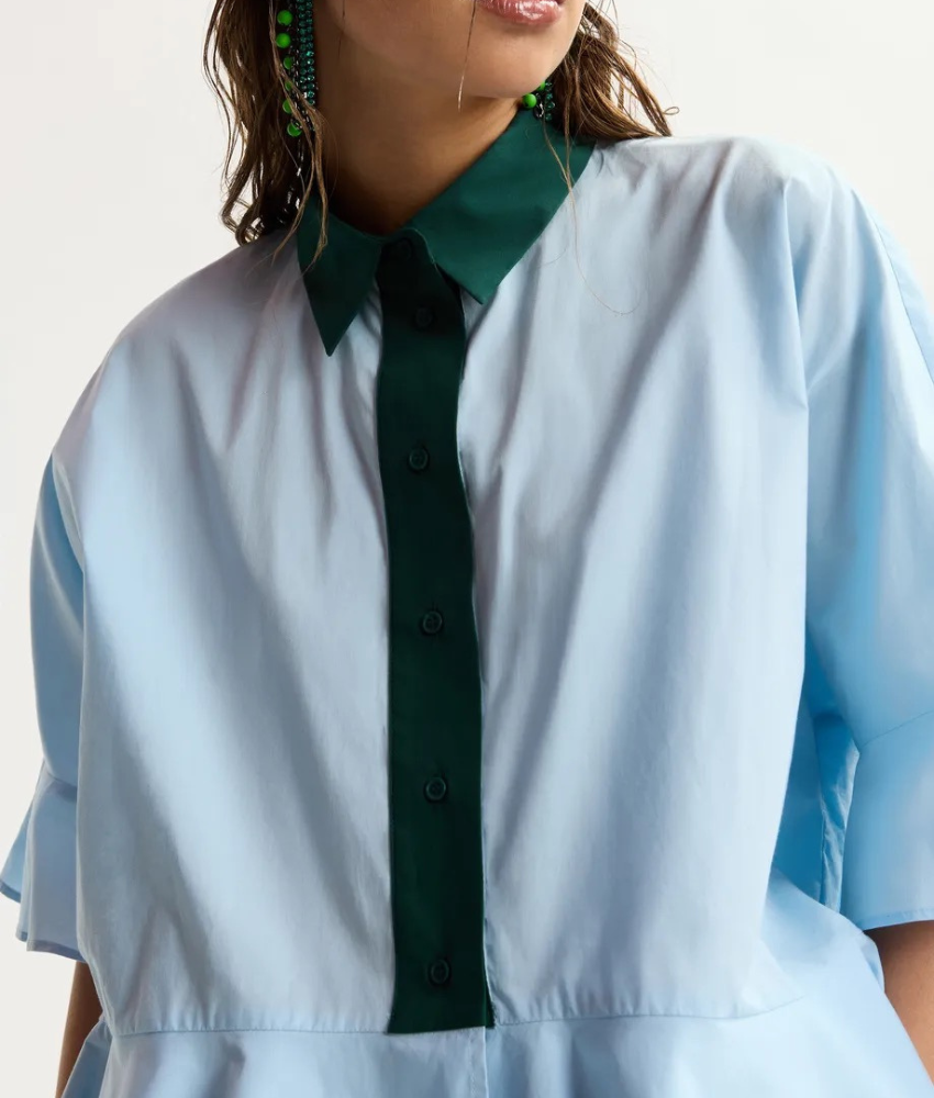 Essential Antwerp Kaylee Peplum Ruffle Shirt