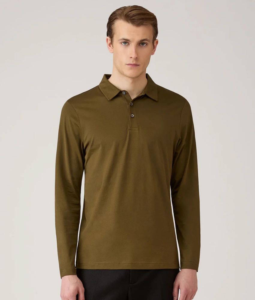 Sunspel LS Jersey Polo