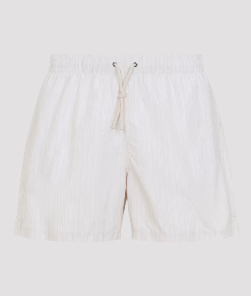 Canali Straight-Leg Mid-Length Swim Shorts