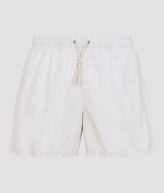 Canali Straight-Leg Mid-Length Swim Shorts