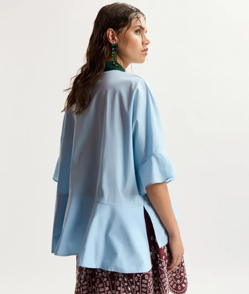 Essential Antwerp Kaylee Peplum Ruffle Shirt