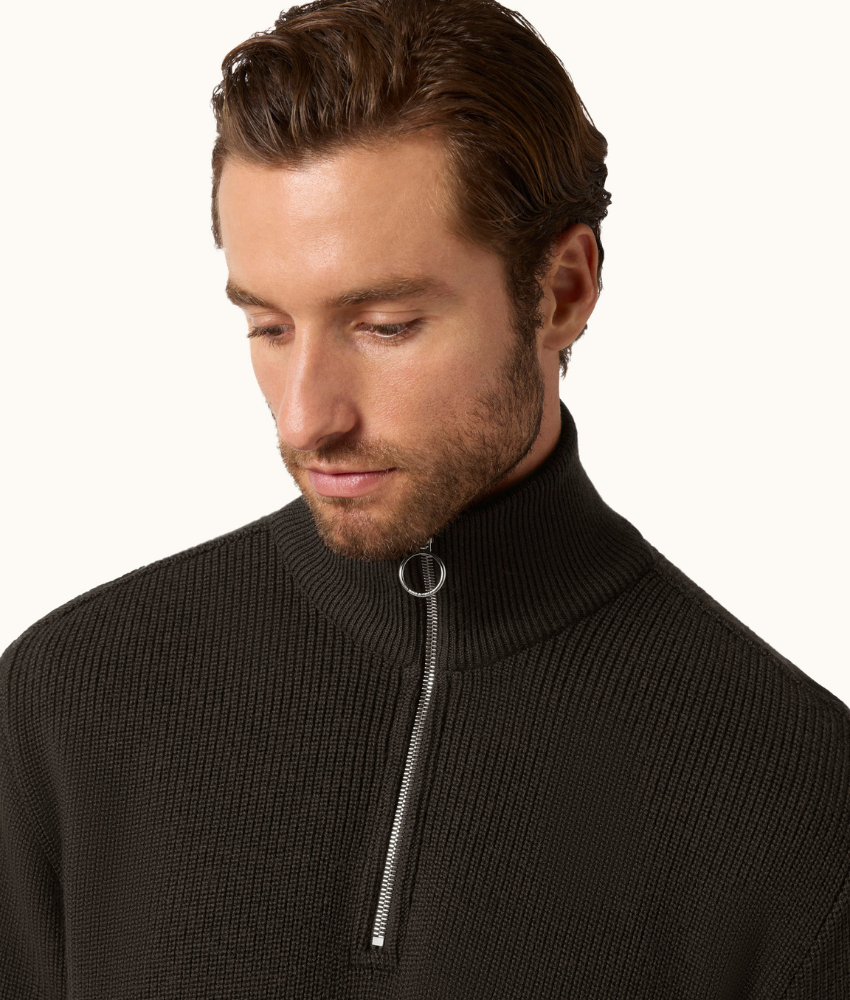 Paul & Shark Tech Wool Half-Zip Sweater