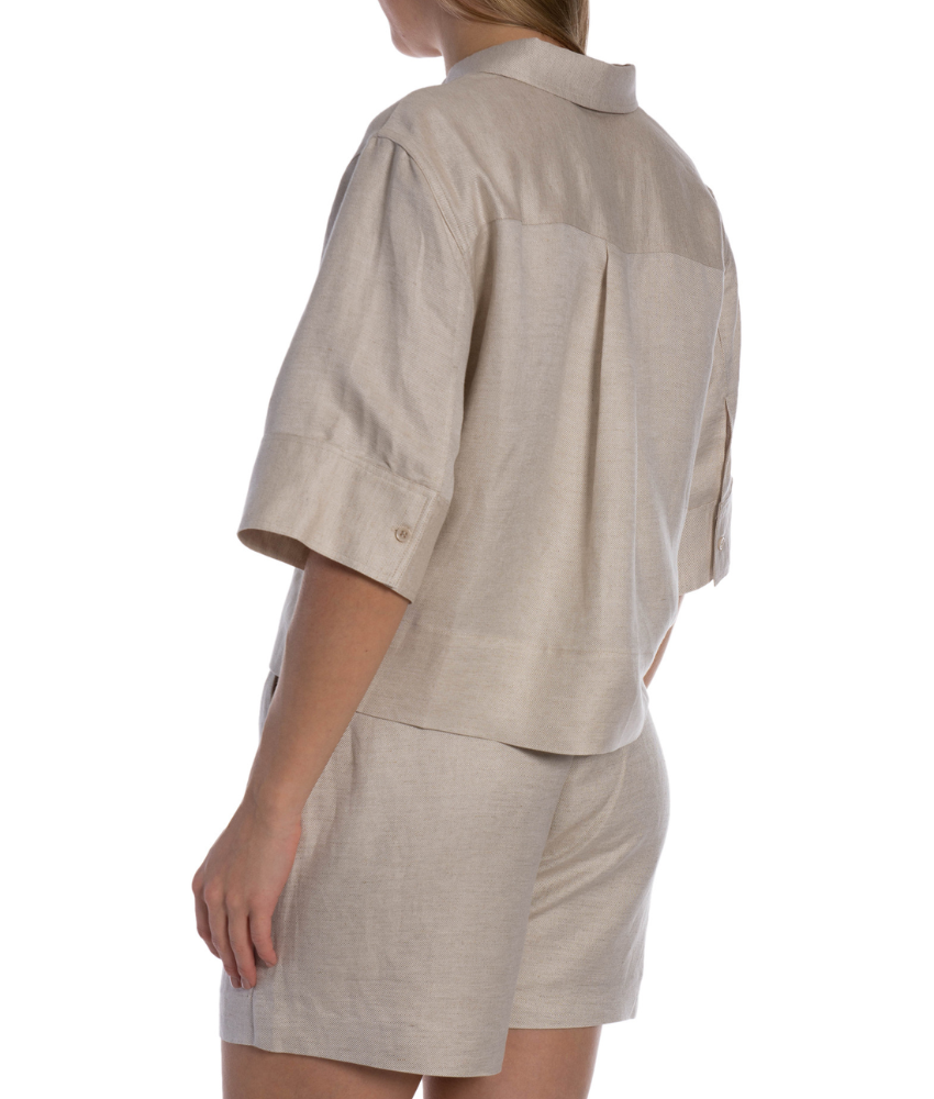 Minus MSJuno Cropped Linen Shirt