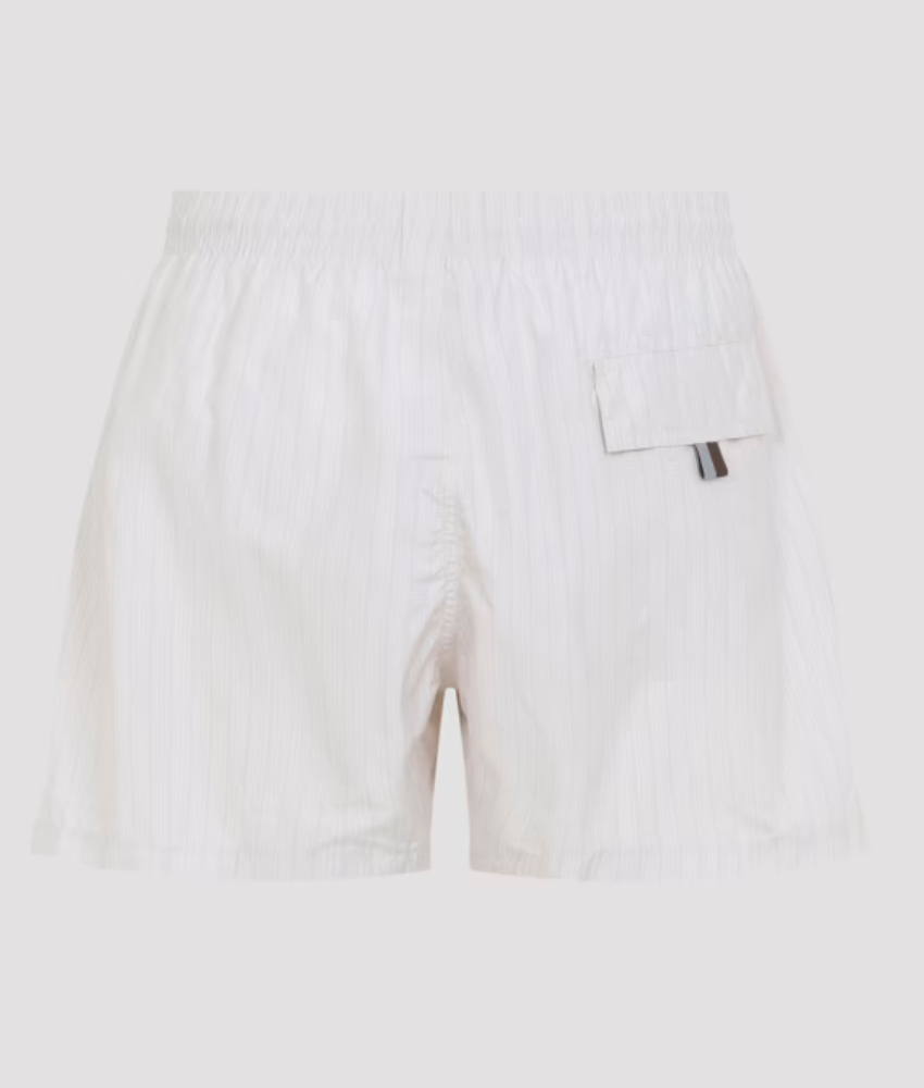 Canali Straight-Leg Mid-Length Swim Shorts