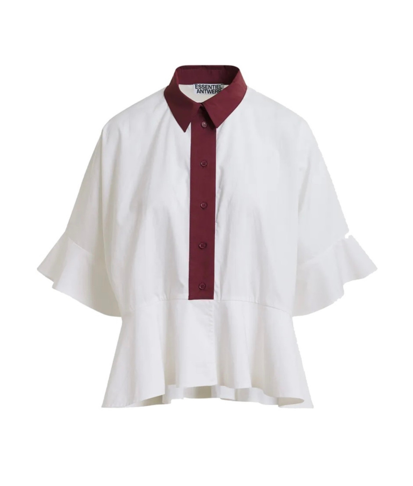 Essential Antwerp Kaylee Peplum Ruffle Shirt
