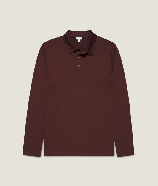 Sunspel LS Jersey Polo